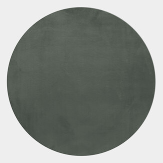 Hochflor Teppich Pia rund - 160 cm Durchmesser - Grün