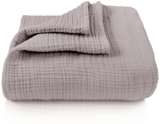 Babydecke Premium Musselin Babydecke 4-lagige Decke aus 100% Baumwolle, Laynenburg, Musselin Babydecke, Kuscheldecke oder Schlafdecke, Pucktuch, Spucktuch