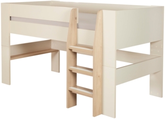 roba Hochbett Set 'Loft' - Serie 'Flexi Grow' - Cashmere / Eichen-Dekor