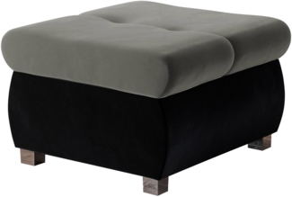 Polsterhocker Orkan Klein (Farbe: Magic Velvet 2219 + Magic Velvet 2217)