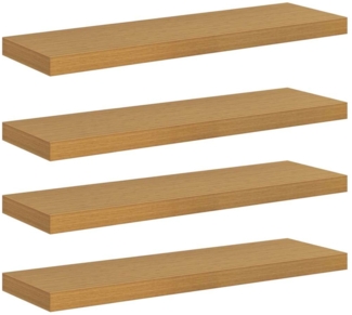 vidaXL Wandregal 4 pcs Beige 90 x 23,5 x 4 cm Holzwerkstoff 42019997
