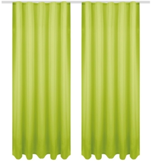 Bestlivings Gardine 2er-Set „Ellen“ – blickdichte Vorhänge mit Universalband, Kräuselband (2 St), blickdicht, in moderner Satin-Optik, pflegeleicht, für Wohn- & Schlafzimmer