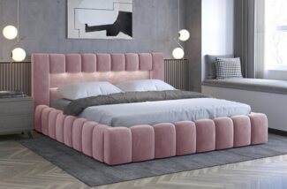 Bett Lamica 180x200, Bett, Rosa