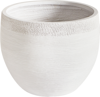 Blumentopf weiß rund 38 x 38 x 30 cm ZAKROS