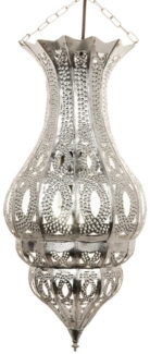 Marrakesch Orient & Mediterran Interior Deckenleuchte Marokkanische Lampe Djamir Silber