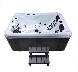 HOME DELUXE Outdoor-Whirlpool 'Beach', mit Treppe & Thermoabdeckung