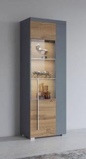 INOSIGN Vitrine Roger,Höhe 160cm stilvolle Glasvitrine mit verstellbare Glasböden Standvitrine 1Trg, viel Stauraum, ohne Beleuchtung