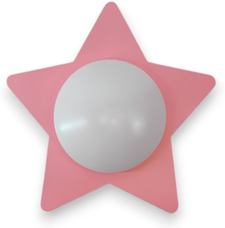 Deckenschale Stern, Pastellrosé