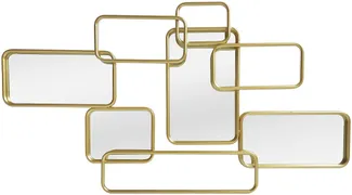 Vente-unique - OMAYA Spiegel Metall Goldfarben - B 3,5 cm x H 85 cm x L 45 cm