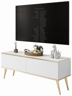 Lookway TV-Schrank OXFORD III 135 cm TV-Sideboard auf goldenen Füßen Breite: 175 cm
