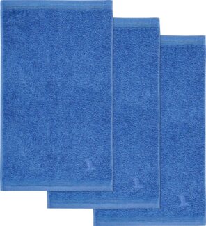 Möve Gästehandtücher Superwuschel, Walkfrottee (Set, 3-St), Gästehandtücher Set mit Bordüre, 100% Premium Cotton Baumwolle, weich
