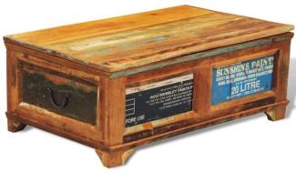 vidaXL Couchtisch mit Stauraum Vintage Altholz 241092