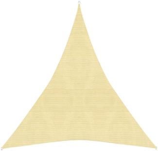 vidaXL Sonnensegel 160 g/m² Beige 5x7x7 m HDPE