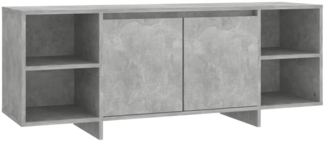 vidaXL TV-Schrank Betongrau 130x35x50 cm Holzwerkstoff 809588