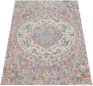 Paco Home Teppich Torres 271, rechteckig, Höhe: 8 mm, Kurzflor, Orient-Optik, Vintage Design, In- und Outdoor geeignet