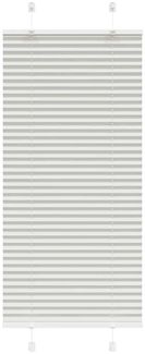 vidaXL Plissee Hellgrau 65x100 cm Stoffbreite 64,4 cm Polyester 4015323
