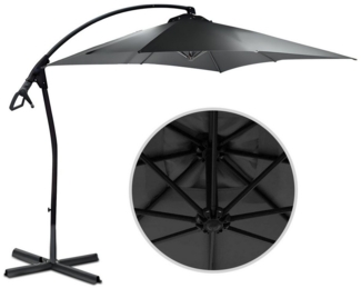 habeig Ampelschirm 100% Wasserdicht Schirm 250x250 cm PVC Sonnenschirm, 100% wasserdicht