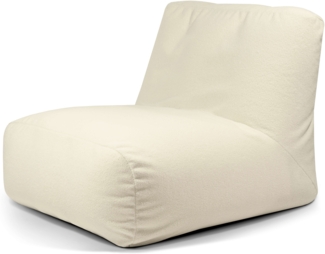 Sitzsack ‘Tube 100‘, Bezugstoff - Teddy, 100% Polyester, Cream, 80x120x100 cm.