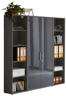 moebel-dich-auf Aktenschrank OFFICE EDITION (Set 3, abschließbar, Metallgriffe) Made in Germany