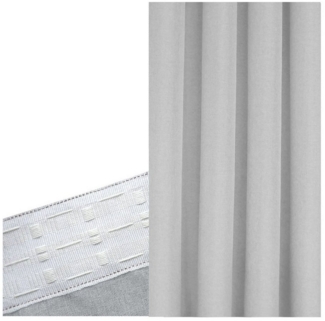 Brilliant Vorhang LEINEN Vorhang Kräuselband Hellgrau, Kräuselband (1 St), verdunkelnd, gewebt, Leinenoptik