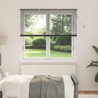 vidaXL Venetianer Jalousie Silber Grau 150 x 130 cm PVC 42003689