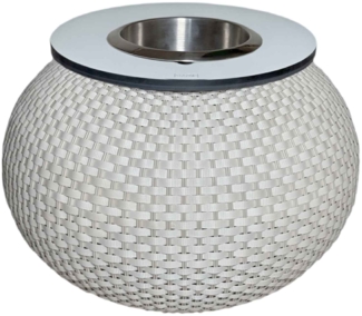 COOTAB Cooler Table MILANO Beistelltisch mit Edelstahl-Kühler - Champagner