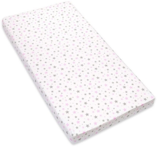 Amilian Spannbettlaken Spannbetttuch für Babybett Kinderbett Baby 100% Baumwolle 120x60 cm, Gummizug: an den Ecken, in vielen Mustern erhältlich