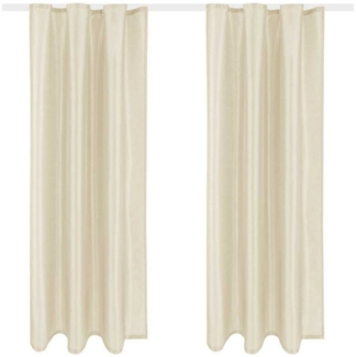 Arsvita Vorhang (2 St), Schlaufen, blickdicht, Microfaser, Blickdichter Dekoschal mit Universalband, in vielen Größen und Farben