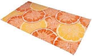 Sympathica Strandtuch Saunatuch Badetuch Duschtuch Orange ZitrusFruit 90x170 cm