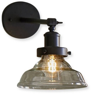 Mirabeau Wandleuchte Wandlampe Manel schwarz/klar