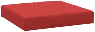 vidaXL Palettenkissen Rot 60x60x9,5 cm Oxford-Gewebe 361798