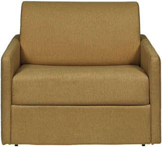 Vente-unique - Schlafsessel mit Matratze - Stoff - Gelb - Matratze 14 cm - CALIFE