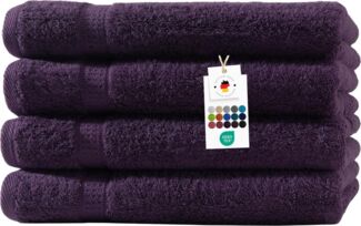 Carpe Sonno Handtuch Set 50x100 cm 100% Baumwolle Handtücher Set 500 g/m2 Frottier Handtuchset, Frottier (Spar-Set, 4-St), Extra Soft & Weich, Saugfähig, Schwer, Atmungsaktiv, schnell trocknend