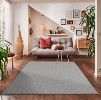 Carpettex Veloursteppich Unicolor - Einfarbig, Rund, Höhe: 11 mm, Einfarbig Kurzflor Teppich Wohnzimmer verschiedene farben und größen