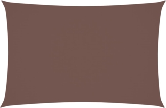 vidaXL Sonnensegel Oxford-Gewebe Rechteckig 2x4 m Braun 135807