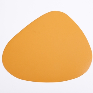 ABC Leder-Tischsets und Untersetzer – wasserfeste Untersetzer – 4 Stück – Orange