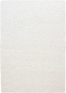Hochflor Teppich Lux rechteckig - 200x290 cm - Creme