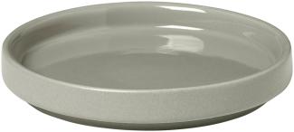 Blomus Pilar Teller, Speiseteller, Essteller, Geschirr, Keramik, Mirage Grey, 10 cm, 63990