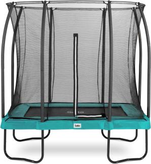 Salta 'Comfort Edition Standard' Trampolin rechteckig, inkl. Sicherheitsnetz, grün, 153 x 214 cm