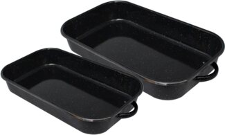 Elo Basic Auflaufform Basic, Emaille, (2-St), spülmaschinengeeignet
