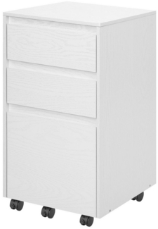 Woltu Aktenschrank (1-St) mobiler Schrank, Rollcontainer mit 3 Schubladen