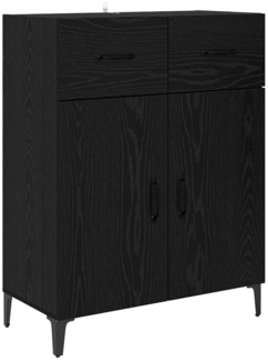 vidaXL Sideboard Schwarze Eiche 34 x 69.5 x 90 cm Holzwerkstoff 880681