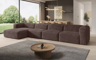 Luxusbetten24 Sofa Designer Sofa Comfy L Maxi in Cord