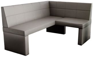 Eckbank Bank Küchenbank 168x128 cm BLAKE L Kunstleder Madryt Grau