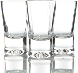 BigDean 6er Set Schnapsgläser 2cl - robuste + hochwertige Shotgläser aus Glas - spülmaschinenfest lebensmittelecht - standfest gegen Umkippen