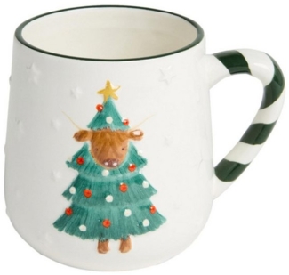 Next Becher Weihnachtliche Henkeltasse, Hamish, Steingut
