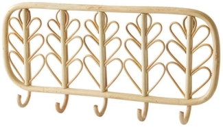 vertbaudet Wandgarderobe Kinderzimmer Garderobenleiste aus Rattan BOHO
