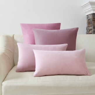 4er Set Kissenbezüge inklusive Füllkissen - Set Sami Kissenbezug ( 40x40cm - grün )