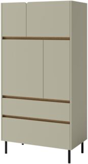 Kommode Lonitz LZ05 (Farbe: Eucalyptus / Eucalyptus + Eiche Baltic Dune)