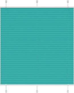 vidaXL Plissee Petrolgrün 120x100 cm Stoffbreite 119,4 cm Polyester 4015385